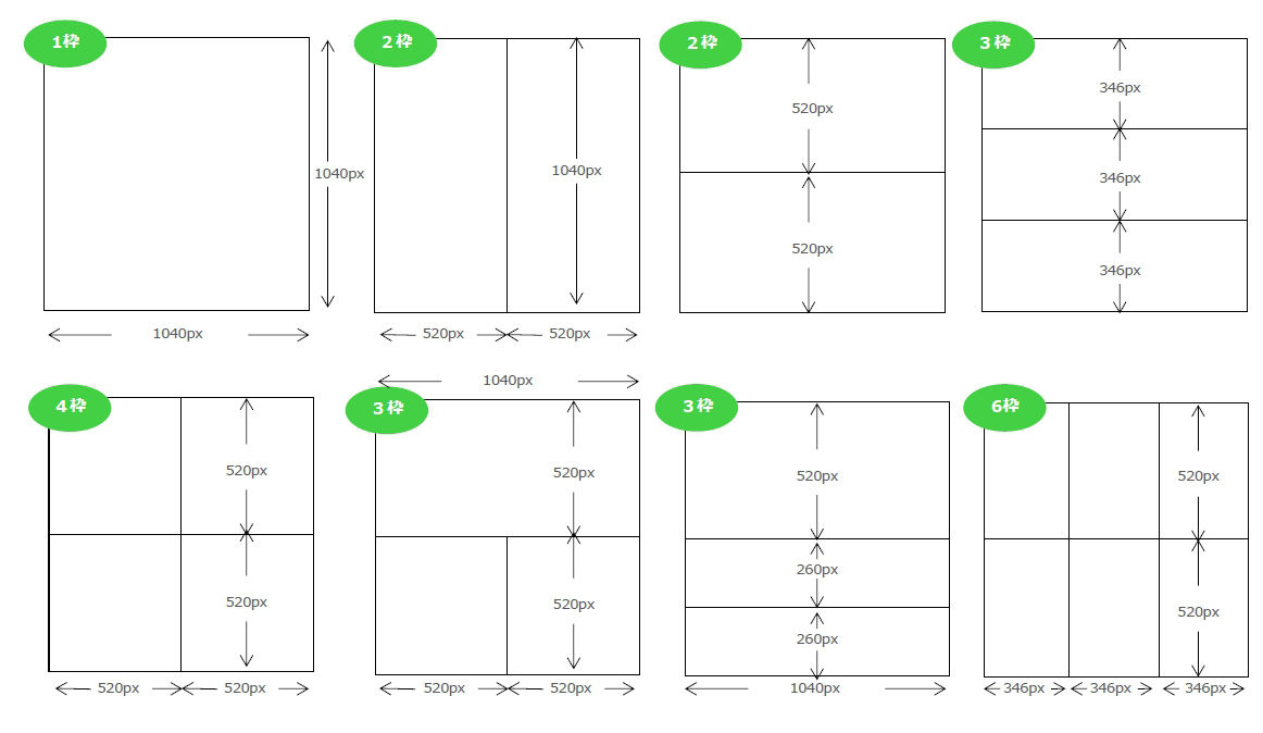 line リッチ メニュー サイズ 2